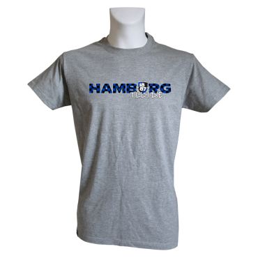 T-Shirt G 'Hamburg Till I Die' retro, grau