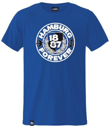 T-Shirt RB '1887 Retro Forever', royalblau